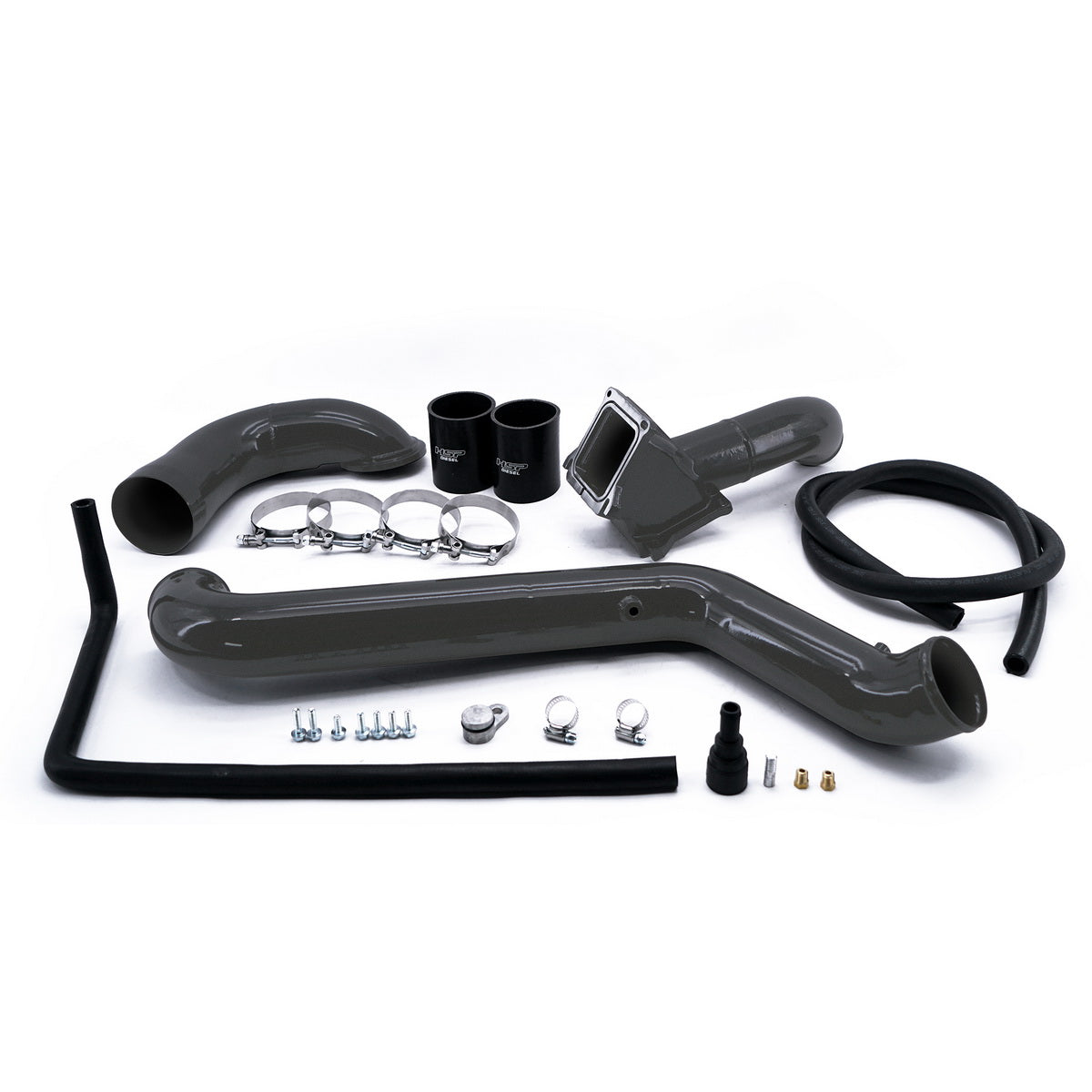 2011-2016 Silverado/Sierra 2500/3500 Max Flow Bridge/ Cold Side Tube/ Turbo Inlet Kingsport Grey - Kingsport Grey