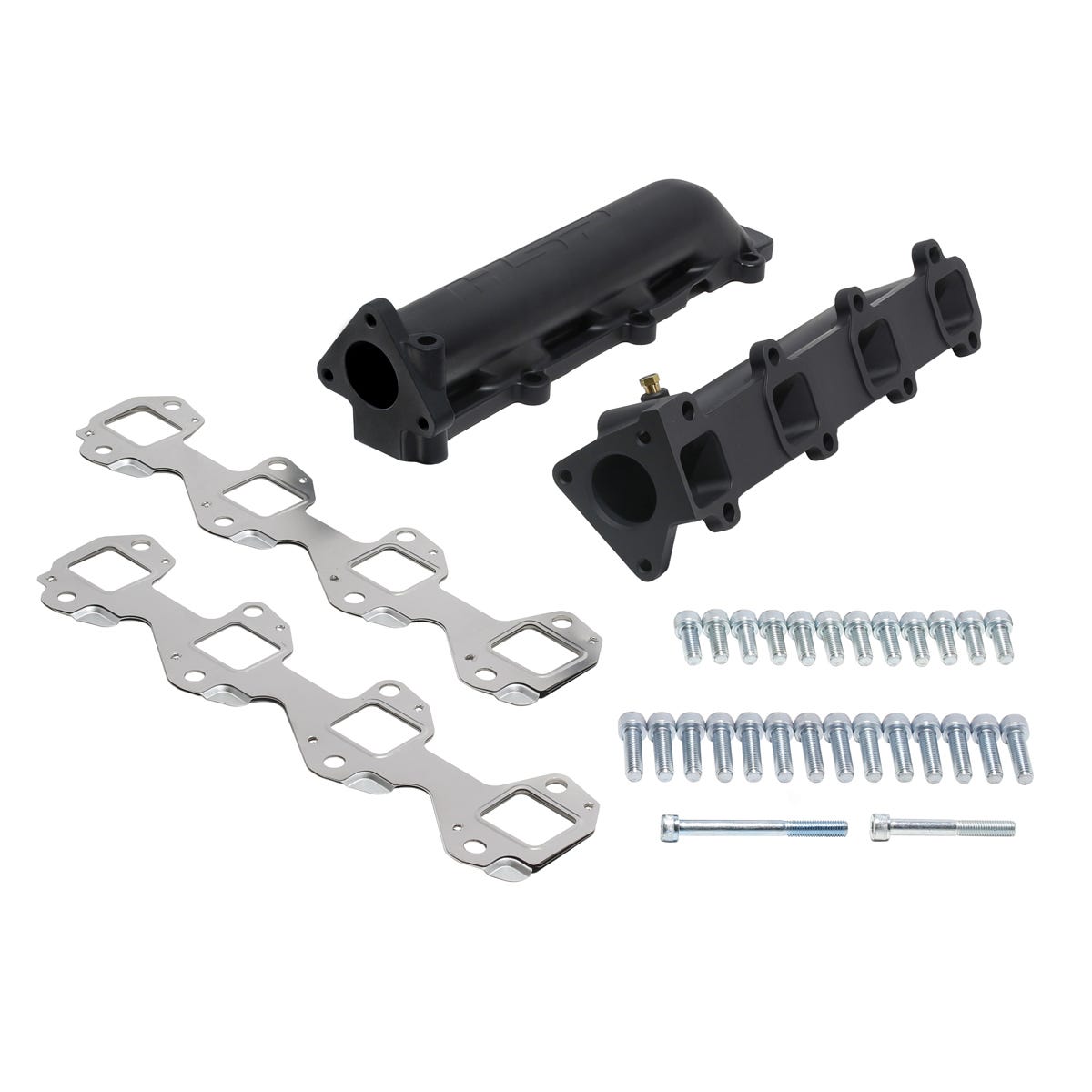 01-16 Ceramic Coated Cast High Flow Manifolds For Chevrolet And GMC LB7/LLY/LBZ/LMM/LML Duramax HSP Diesel - Black