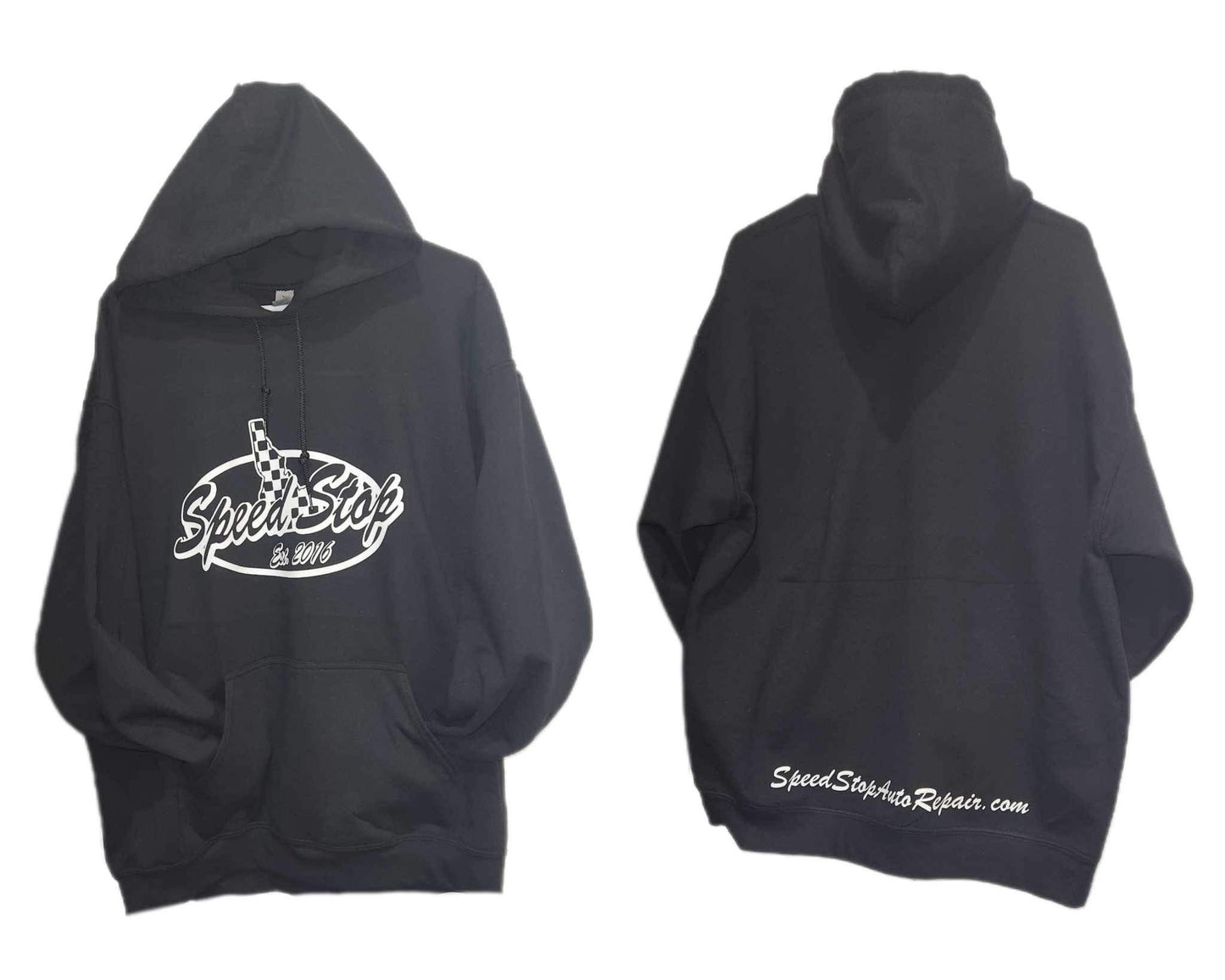 Speed Stop Hoodie Black/White