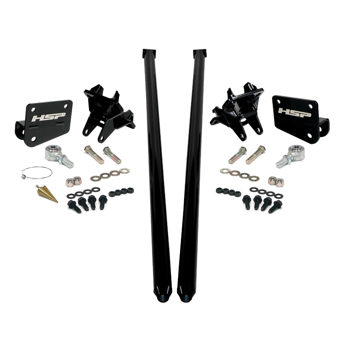 HSP Traction Bars For 2011-2017 Ford Powerstroke 6.7 Liter F350 DRW Regular Cab Long Bed-Ink Black - Ink Black