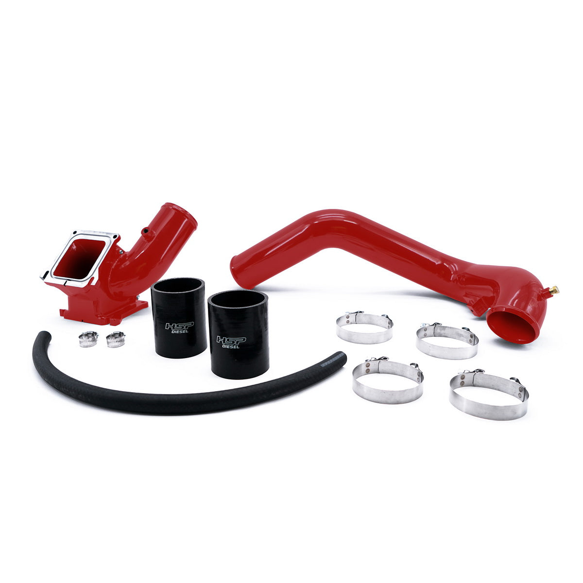 2006-2010 Chevrolet / GMC Max Flow Bridge and Cold Side Tube Behind Alt HSP Diesel - Flag Red