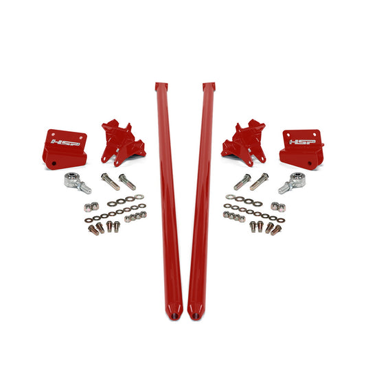 2001-2010 Chevrolet / GMC 70 Inch Bolt On Traction Bars 3.5 Inch Axle Diameter HSP Diesel - Flag Red
