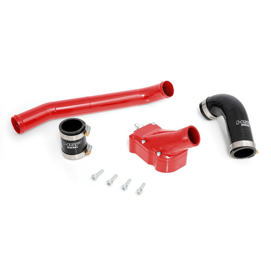 Billet Thermostat Housing Kit W/Coolant Return for 01-05 Chevrolet/GMC Duramax LB7/LLY HSP Diesel - Flag Red