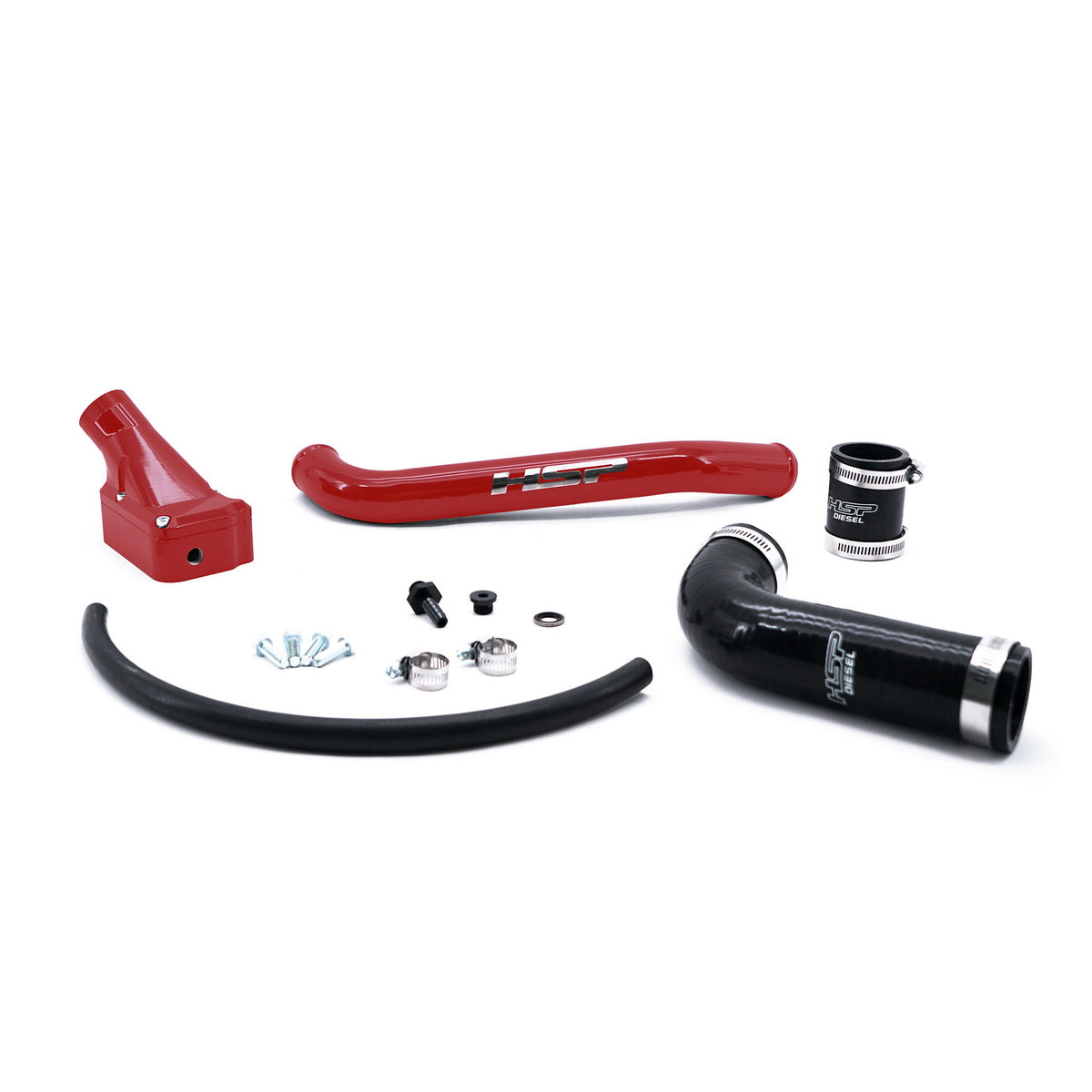 2001-2005 Chevrolet / GMC Billet Thermostat Housing Kit HSP Diesel - Flag Red