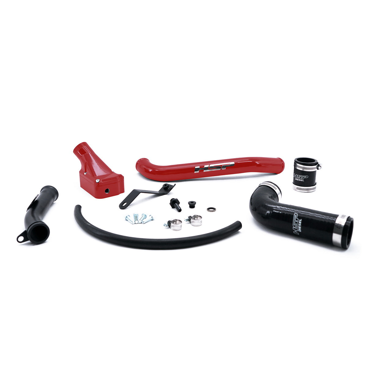 2006-2010 Chevrolet / GMC Billet Thermostat Housing Kit HSP Diesel - Flag Red
