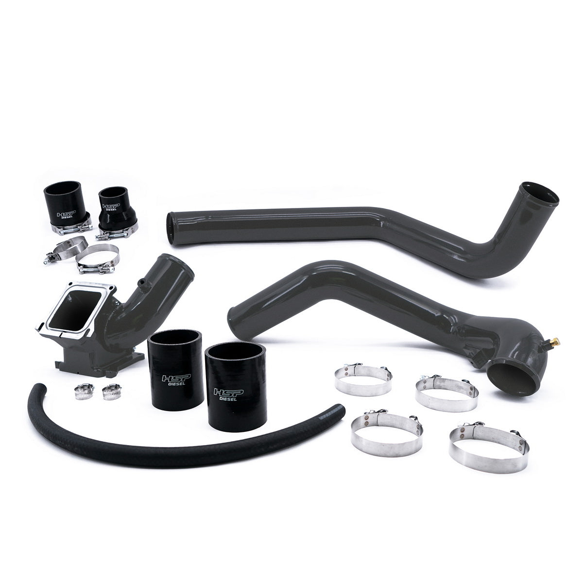 2006-2010 Silverado/Sierra 2500/3500 Intercooler Charge Pipe Bundle Kingsport Grey - Kingsport Grey
