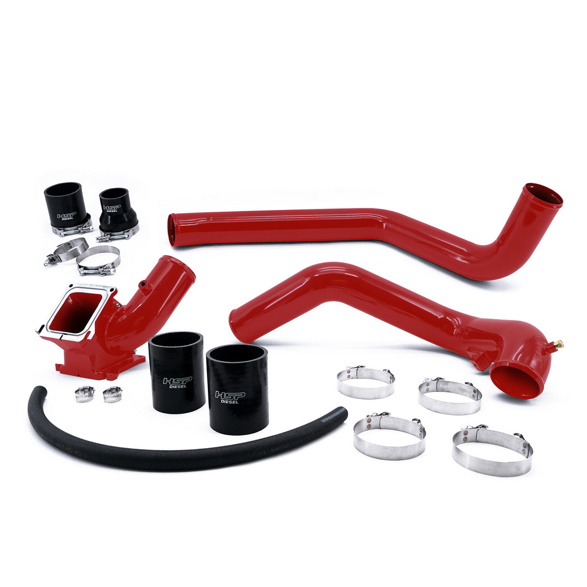 2006-2010 Chevrolet / GMC Intercooler Charge Pipe Bundle HSP Diesel - Flag Red