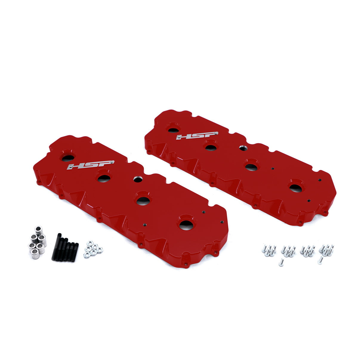 2001-2004 Chevrolet / GMC Billet Valve Covers HSP Diesel - Flag Red