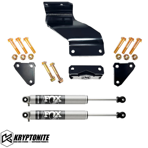 KRYPTONITE RAM 2500/3500 DEATH GRIP DUAL STEERING STABILIZER KIT WITH FOX 2.0 SHOCKS 2014-2025