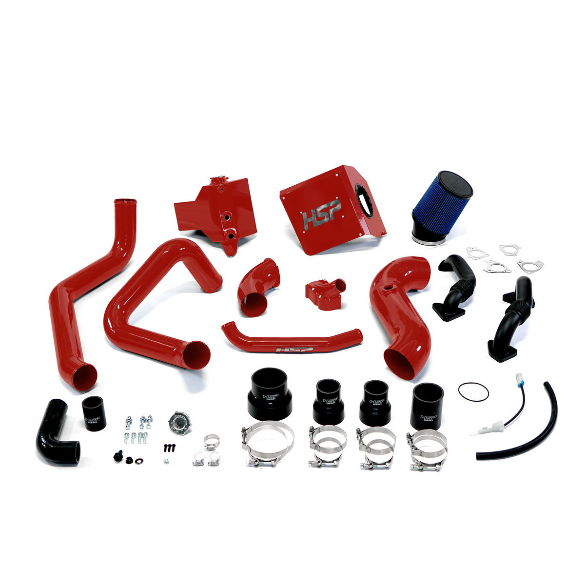 2001-2004 Chevrolet / GMC Deluxe Max Air Flow Bundle HSP Diesel - Flag Red