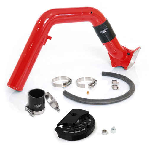 Max Flow Bridge and Cold Side Tube Over Alt for 07.5-10 Chevrolet/GMC Duramax LMM HSP Diesel - Flag Red