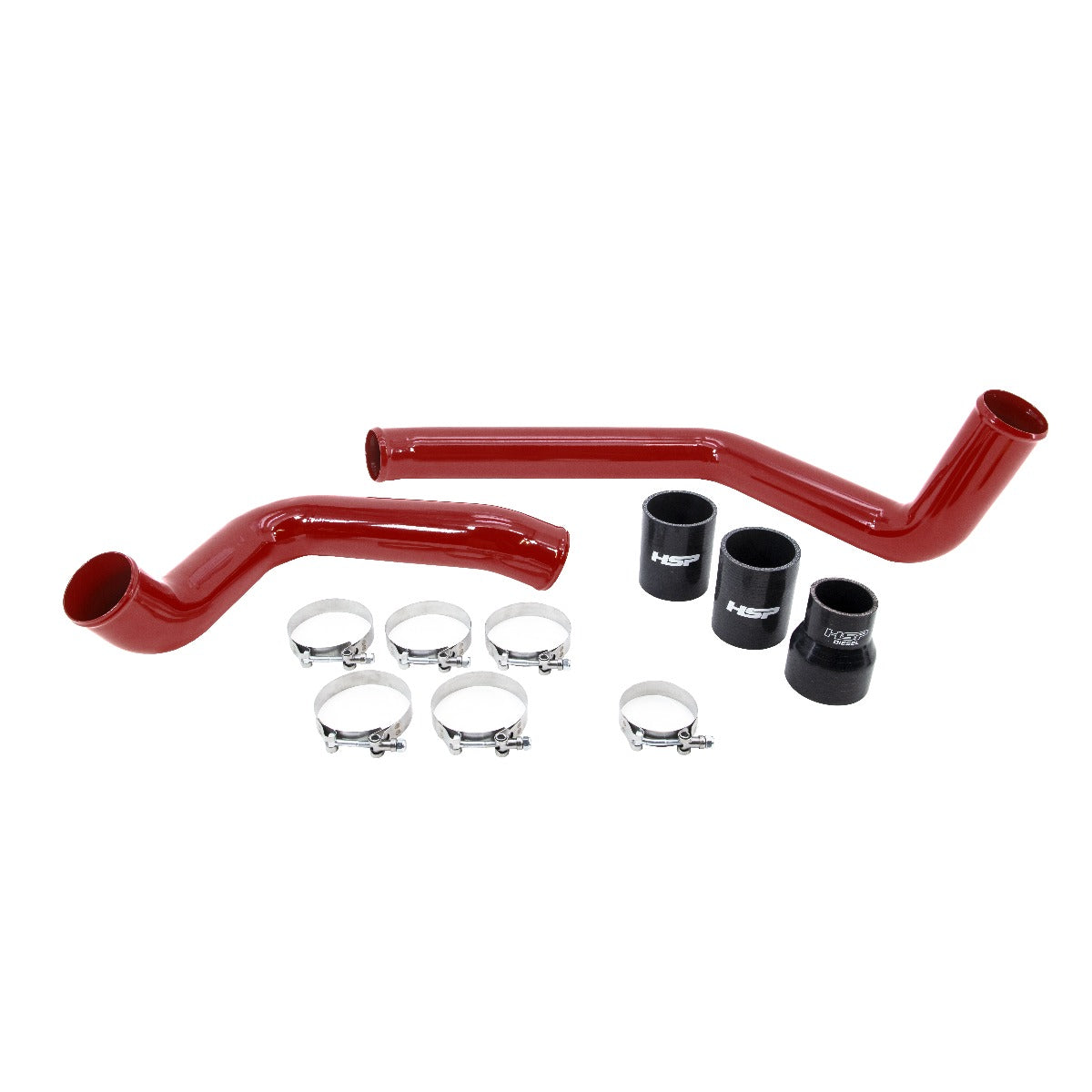 HSP Intercooler Bundle Kit For 2004.5-2005 Silverado/Sierra 2500/3500-Flag Red - Flag Red