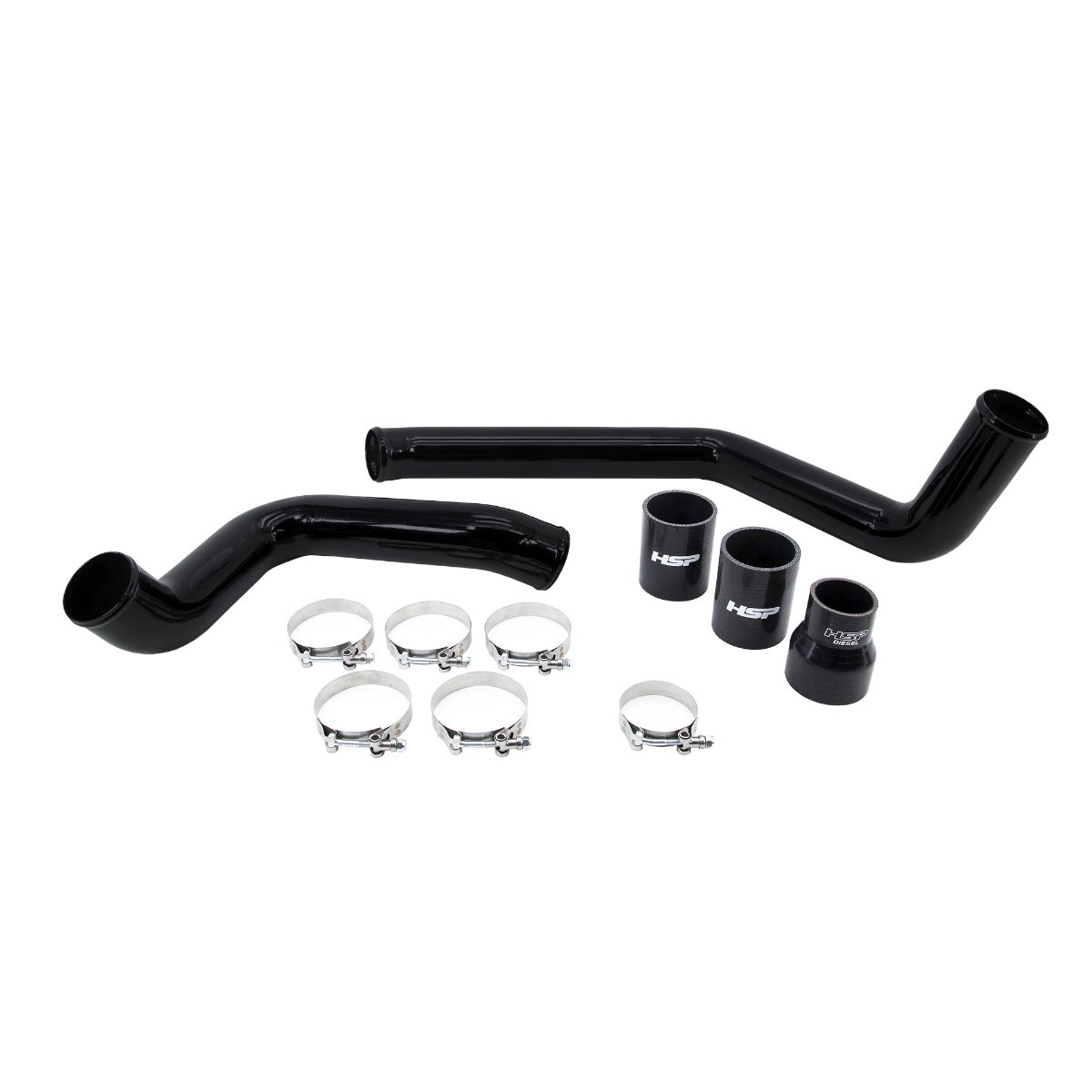 HSP Intercooler Bundle Kit For 2004.5-2005 Silverado/Sierra 2500/3500-Silk Stain Black - Silk Satin Black