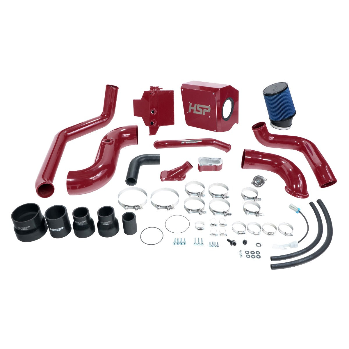 HSP Deluxe No Bridge/Cold Side Bundle Kit For 2004.5-2005 Silverado/Sierra 2500/3500-Illusion Cherry - Illusion Cherry