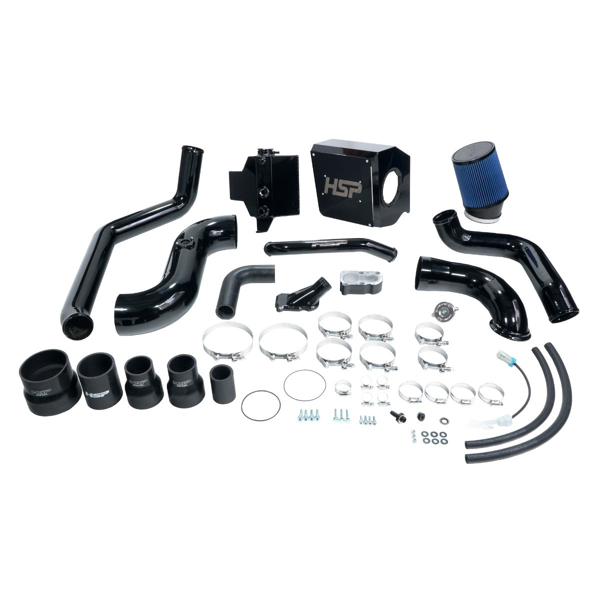 HSP Deluxe No Bridge/Cold Side Bundle Kit For 2004.5-2005 Silverado/Sierra 2500/3500-Ink Black - Ink Black