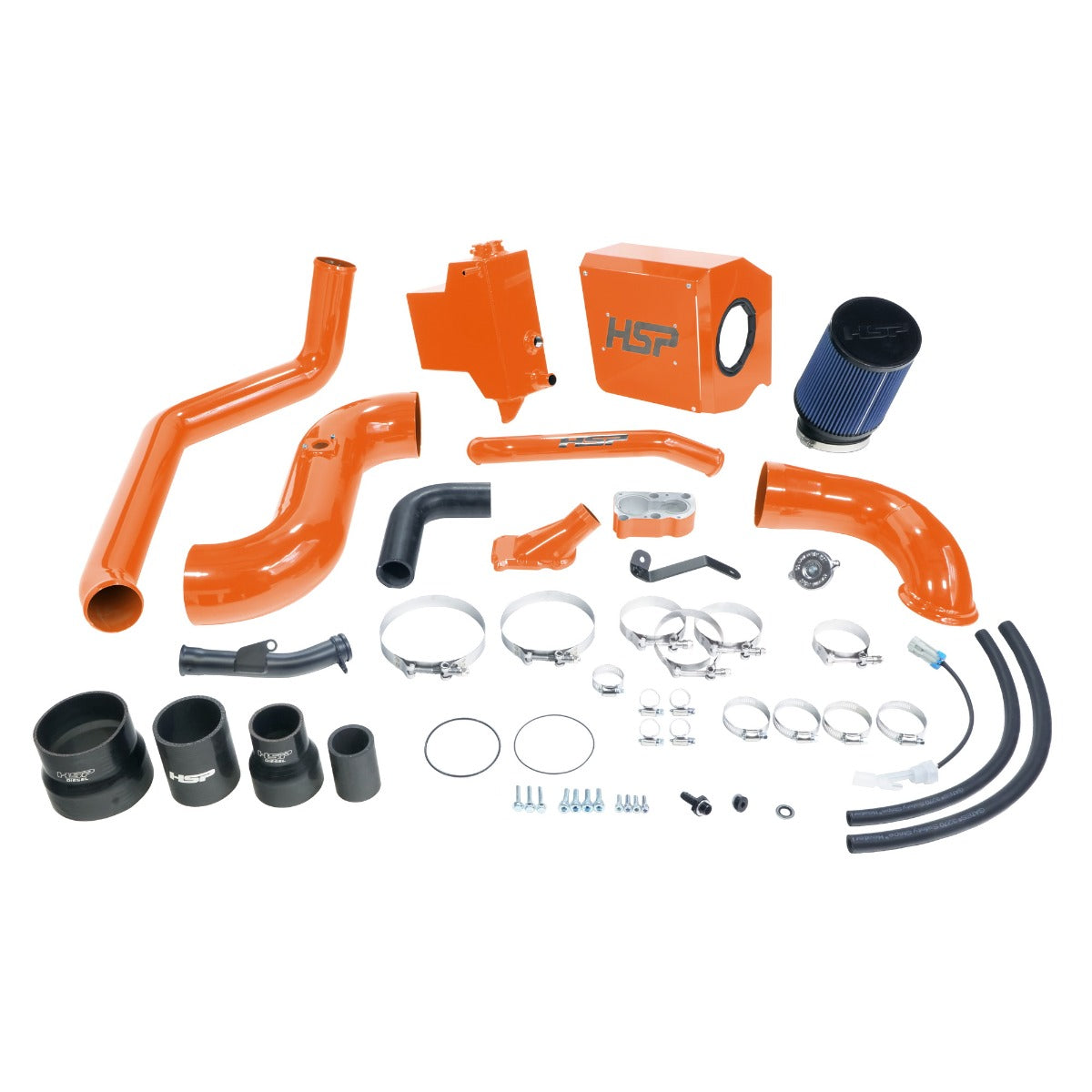 HSP Deluxe No Bridge/Cold Side Bundle Kit For 2006-2007 Silverado/Sierra 2500/3500-M&M Orange - M&M Orange
