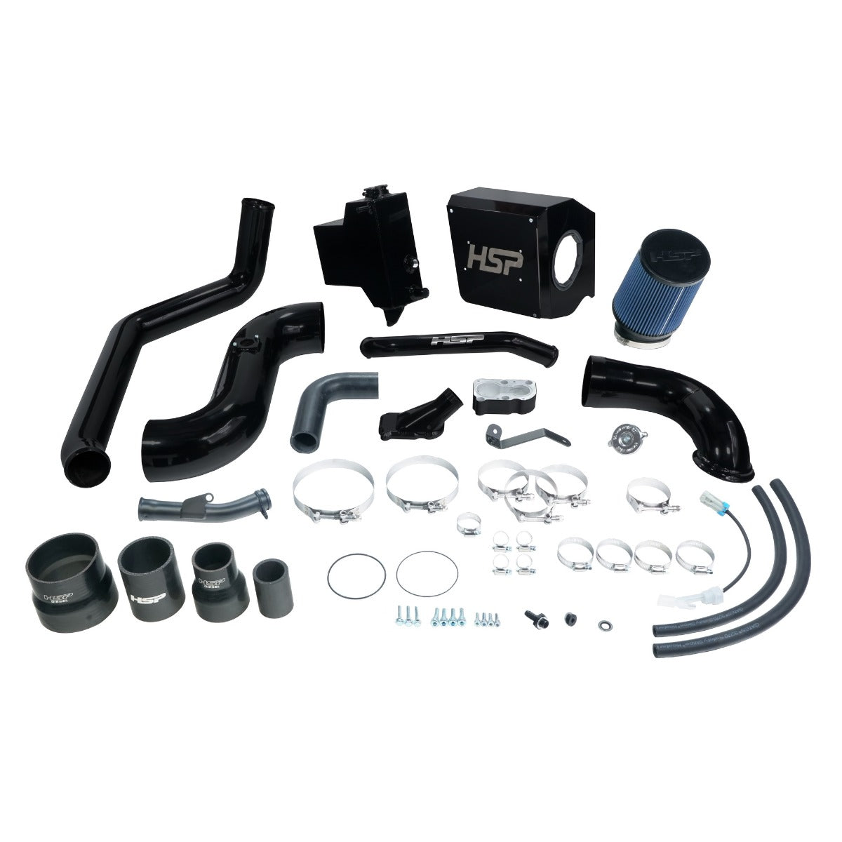 HSP Deluxe No Bridge/Cold Side Bundle Kit For 2006-2007 Silverado/Sierra 2500/3500-Silk Stain Black - Silk Satin Black