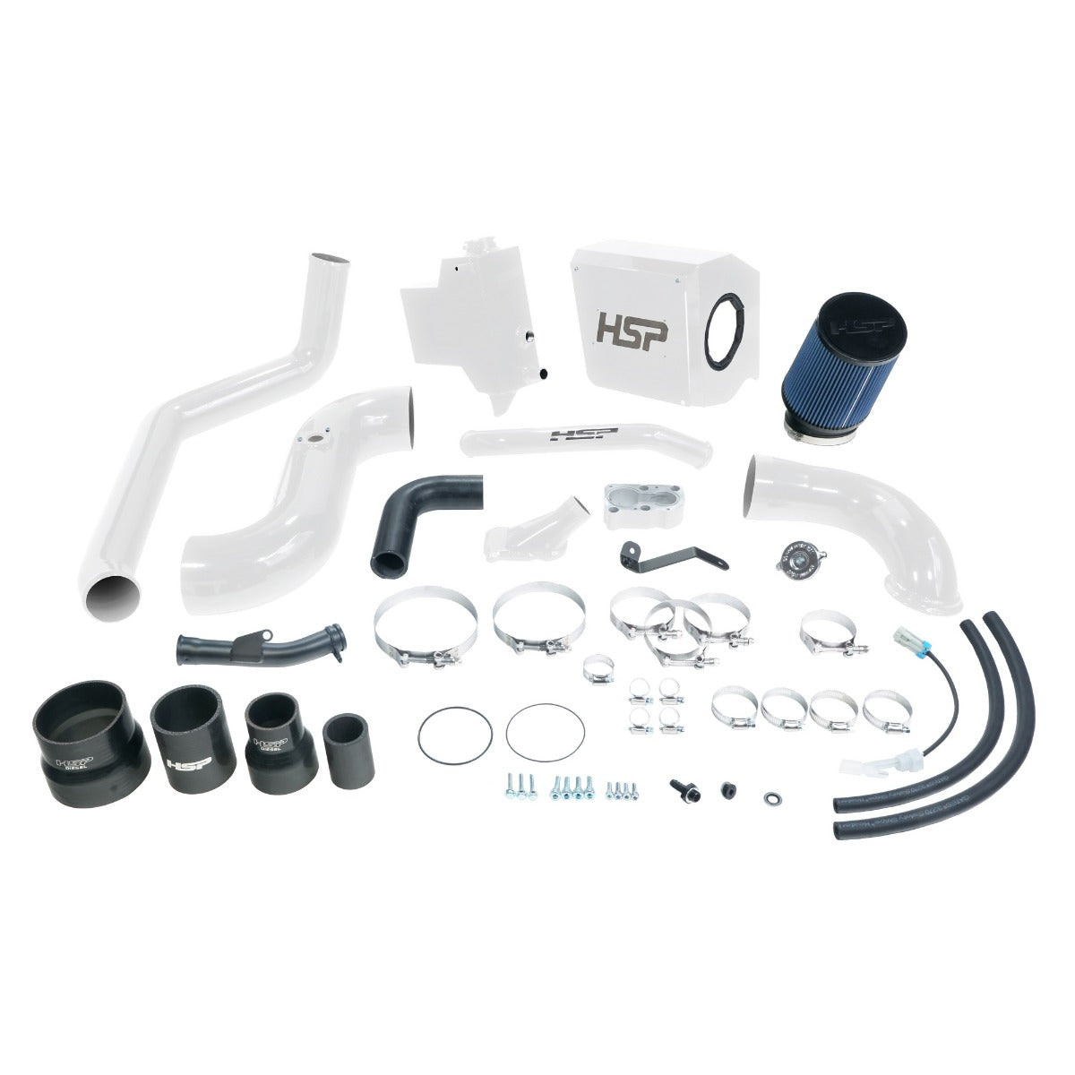 HSP Deluxe No Bridge/Cold Side Bundle Kit For 2006-2007 Silverado/Sierra 2500/3500-Polar White - Polar White
