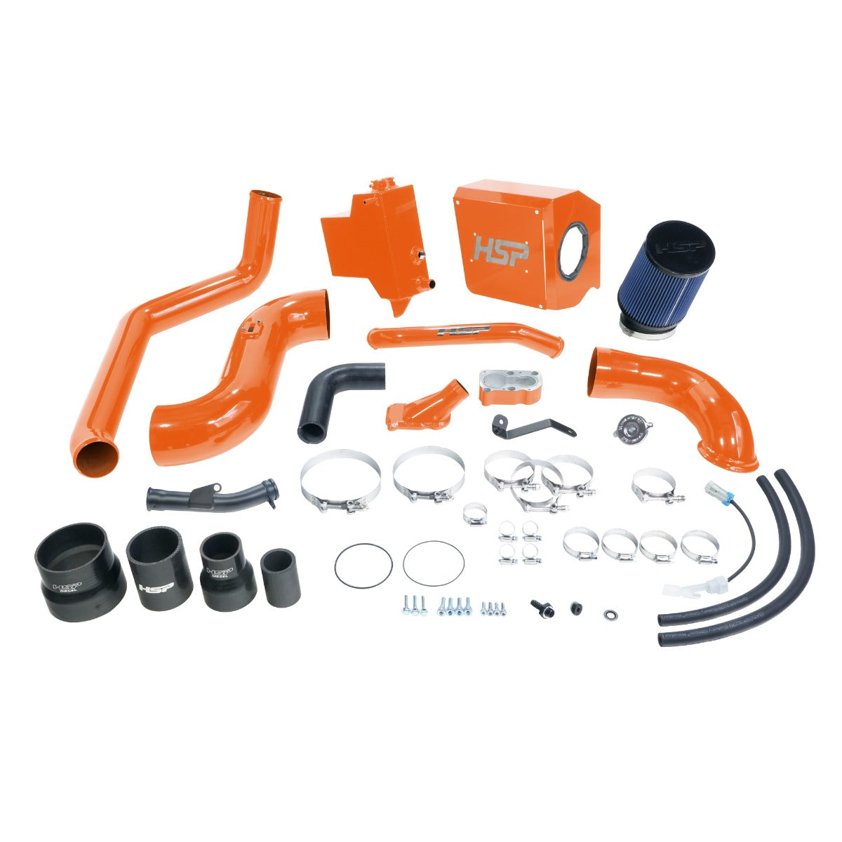 HSP Deluxe No Bridge/Cold Side Bundle Kit For 2007.5-2010 Silverado/Sierra 2500/3500-M&M Orange - M&M Orange