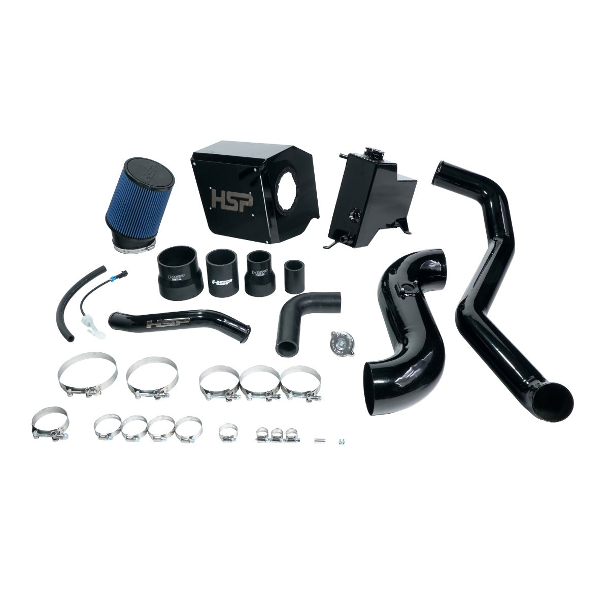 HSP Deluxe No Bridge/Cold Side Bundle Kit For 2011-2012 Silverado/Sierra 2500/3500-Ink Black - Ink Black