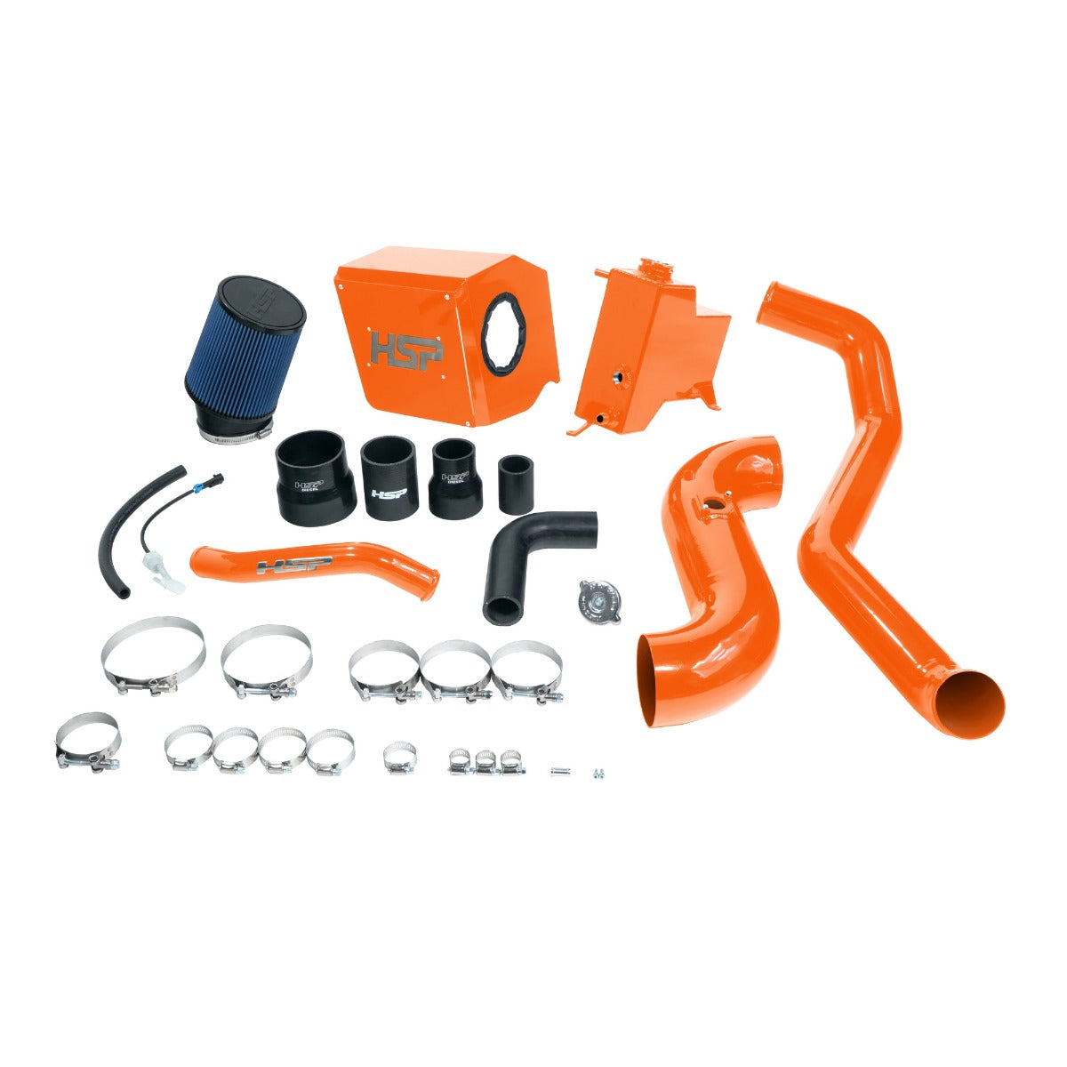 HSP Deluxe No Bridge/Cold Side Bundle Kit For 2011-2012 Silverado/Sierra 2500/3500-M&M Orange - M&M Orange
