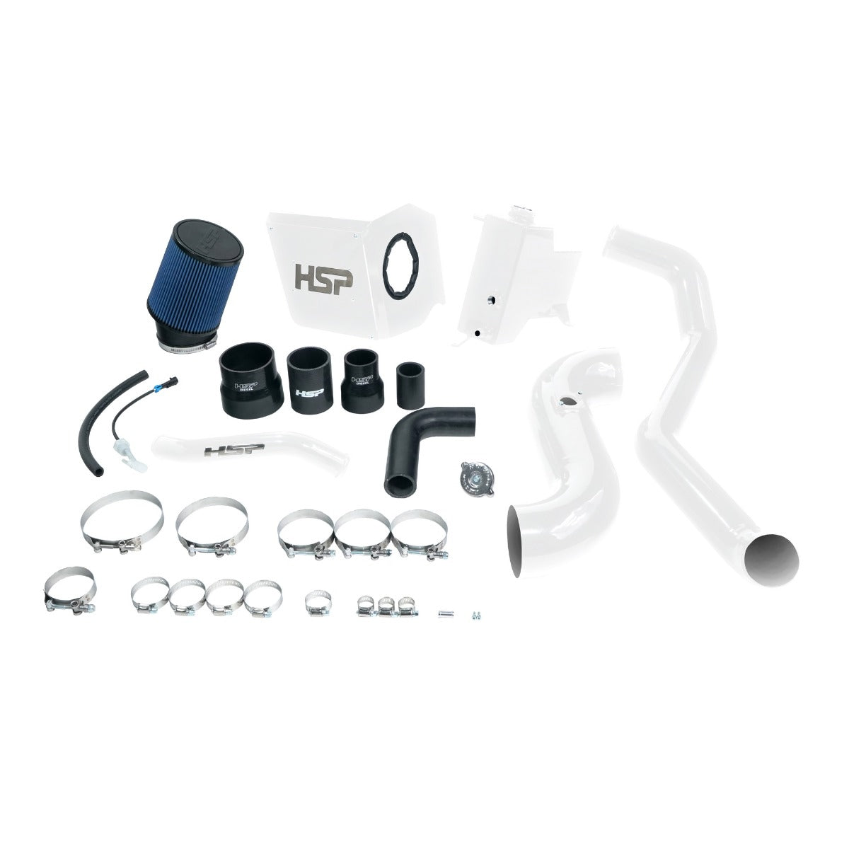 HSP Deluxe No Bridge/Cold Side Bundle Kit For 2011-2012 Silverado/Sierra 2500/3500-Polar White - Polar White