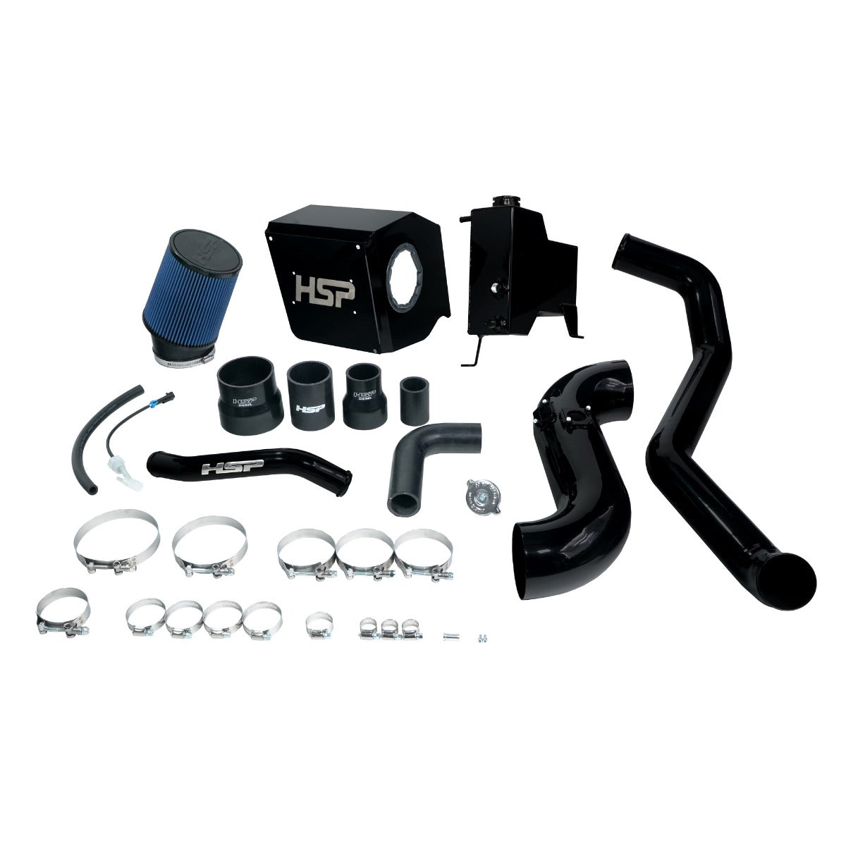 HSP Deluxe No Bridge/Cold Side Bundle Kit For 2015-2016 Silverado/Sierra 2500/3500-Silk Stain Black - Silk Satin Black
