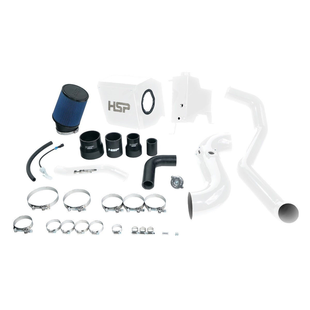 HSP Deluxe No Bridge/Cold Side Bundle Kit For 2015-2016 Silverado/Sierra 2500/3500-Polar White - Polar White
