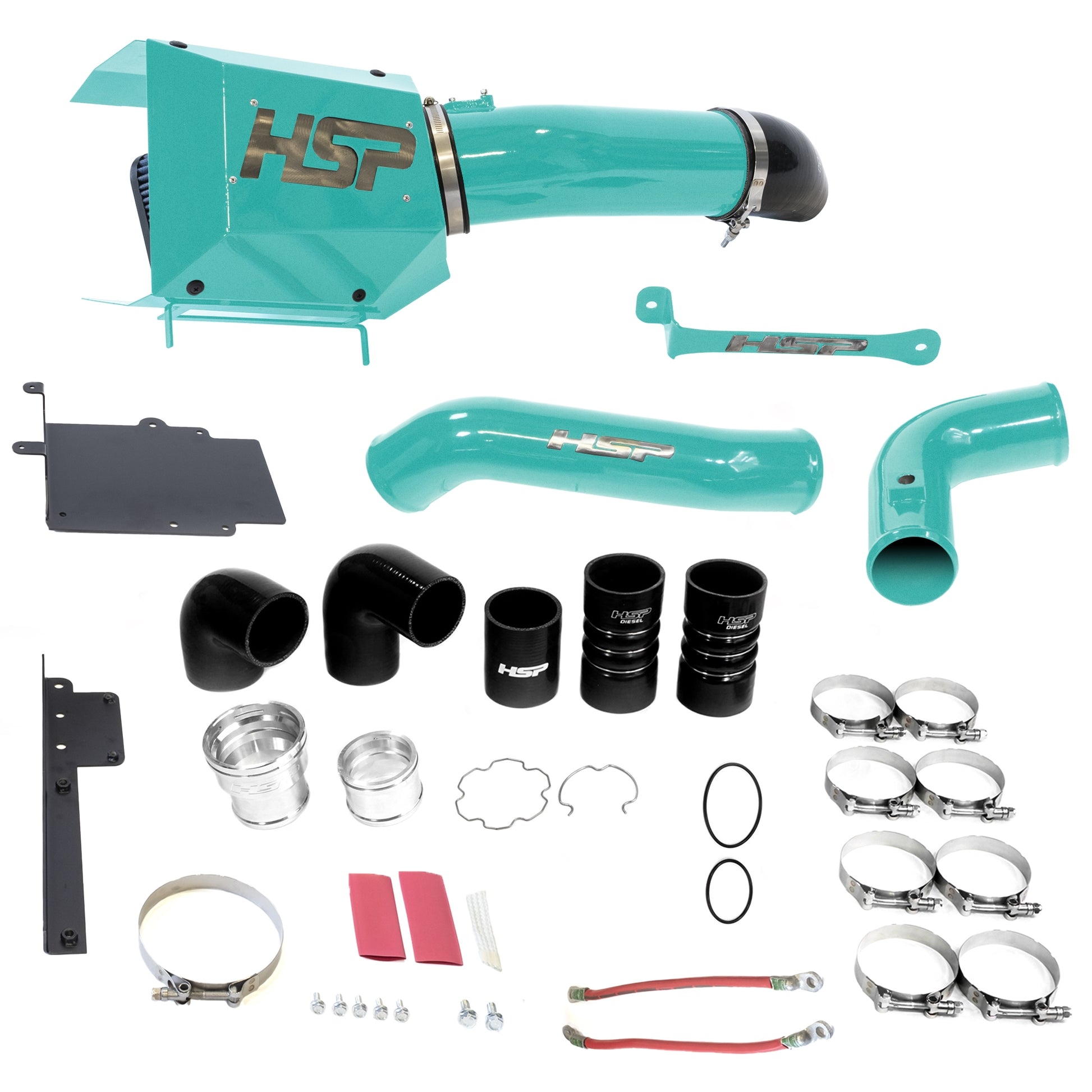 Intake And Intercooler Bundle Kit For 17-19 Ford Powerstroke F250/350 6.7L HSP Diesel - Custom Color