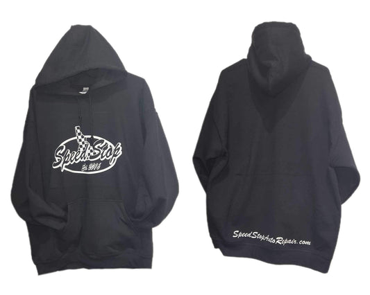 Speed Stop Hoodie Black/White