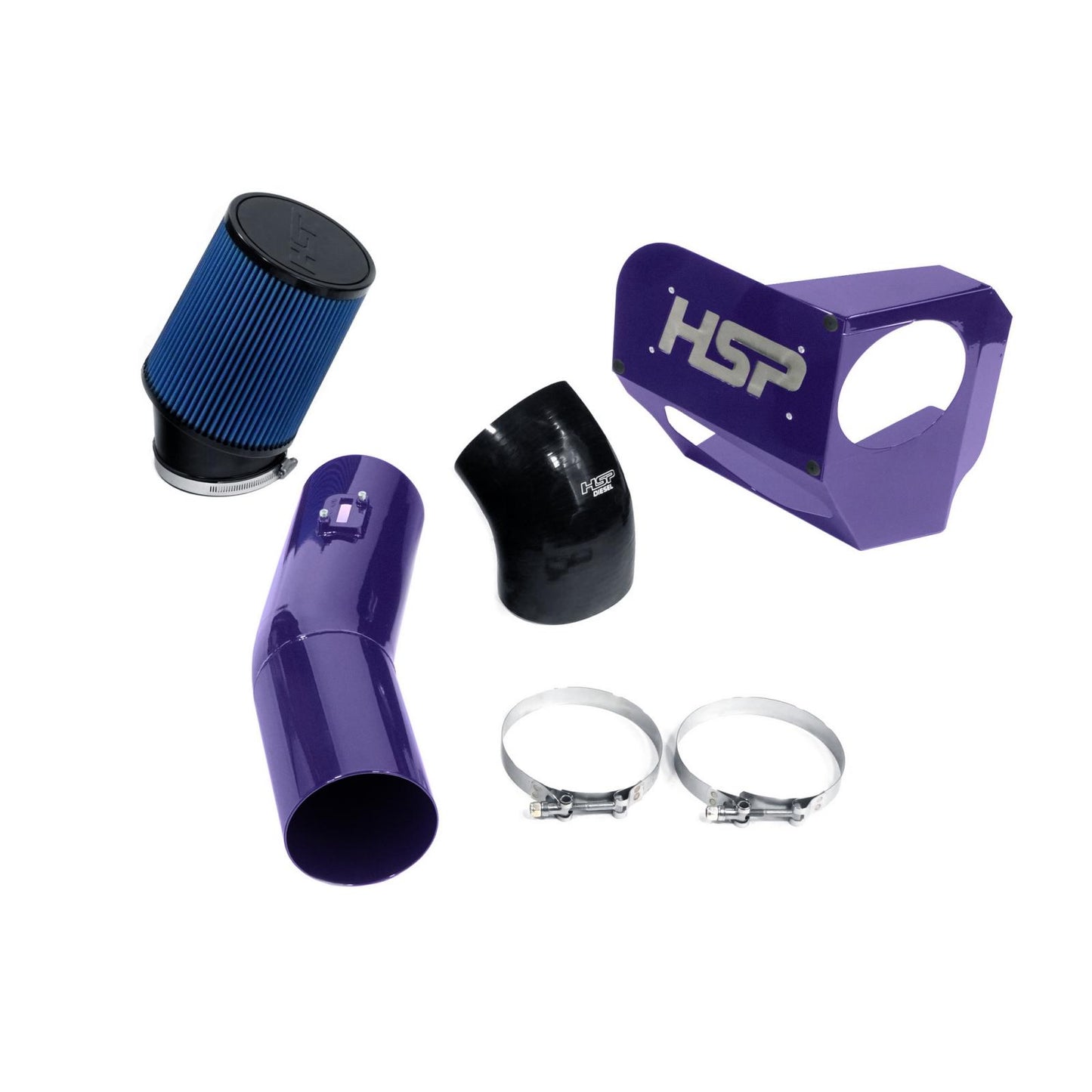 HSP Cold Air Intake For 2020-2022 Ford Powerstroke F250/350 6.7 Liter-Illusion Purple - Illusion Purple