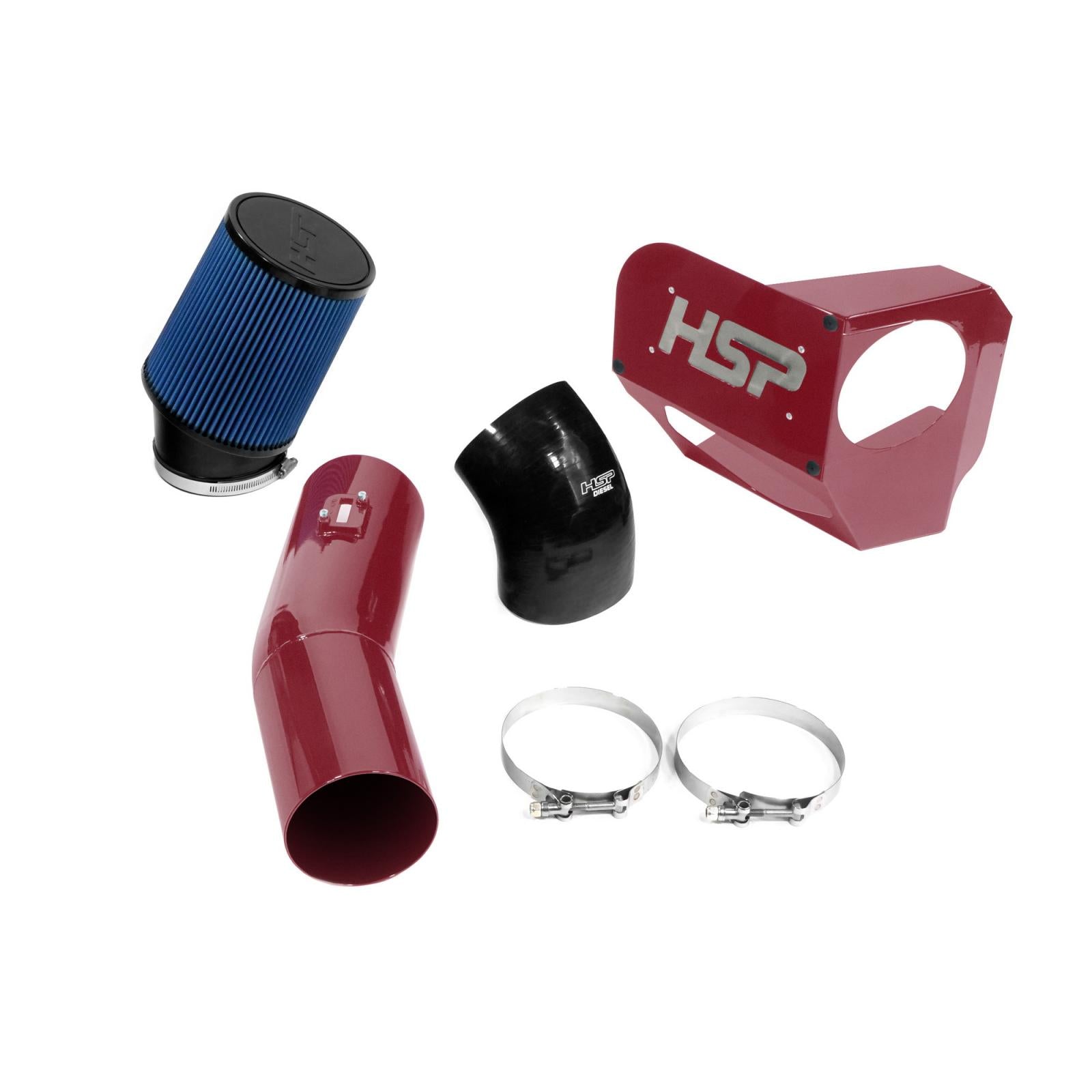 HSP Cold Air Intake For 2020-2022 Ford Powerstroke F250/350 6.7 Liter-Illusion Cherry - Illusion Cherry