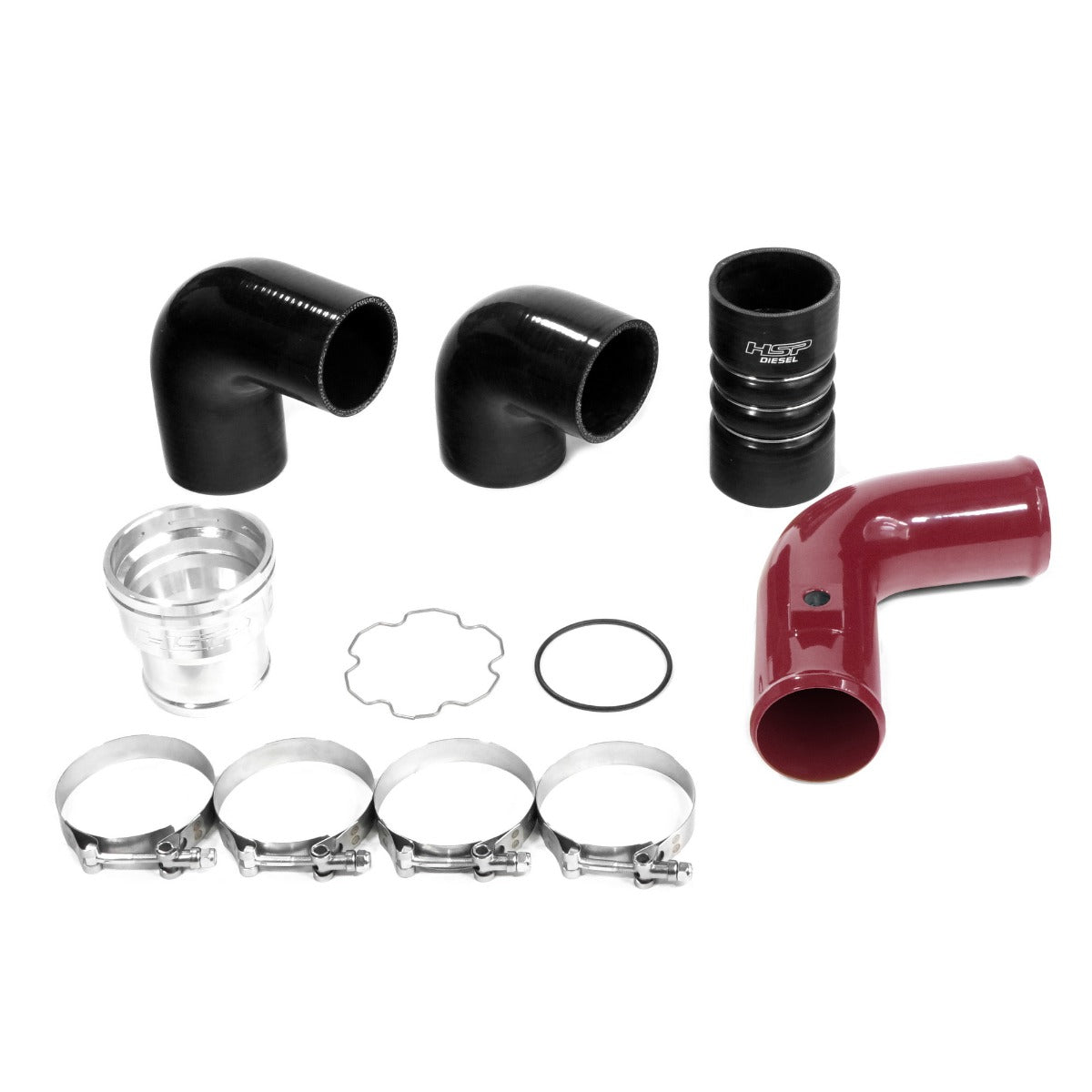 HSP Replacement Cold Side Tube For 2011-2022 Ford Powerstroke F250/350 6.7 Liter-Illusion Cherry - Illusion Cherry