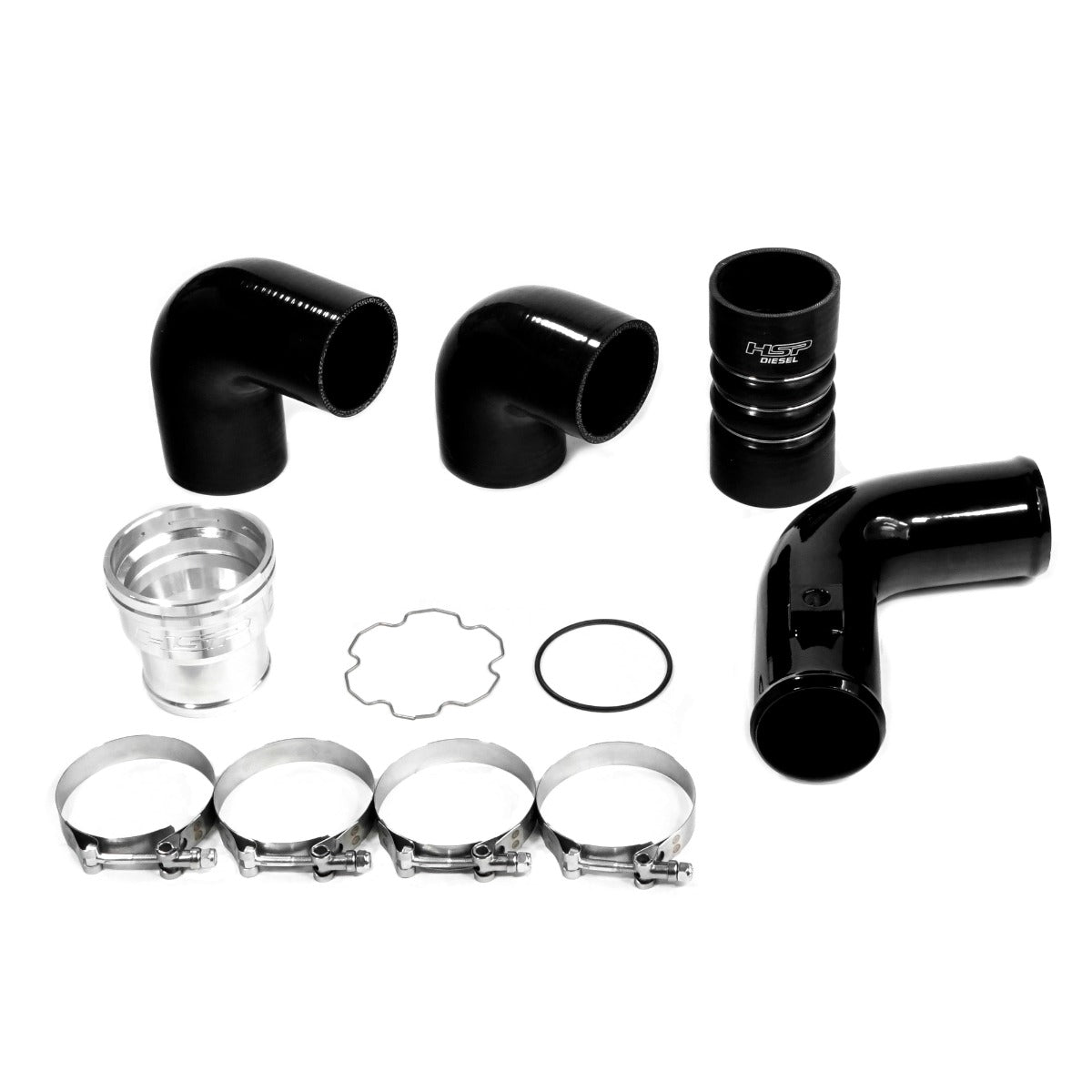 HSP Replacement Cold Side Tube For 2011-2022 Ford Powerstroke F250/350 6.7 Liter-Ink Black - Ink Black