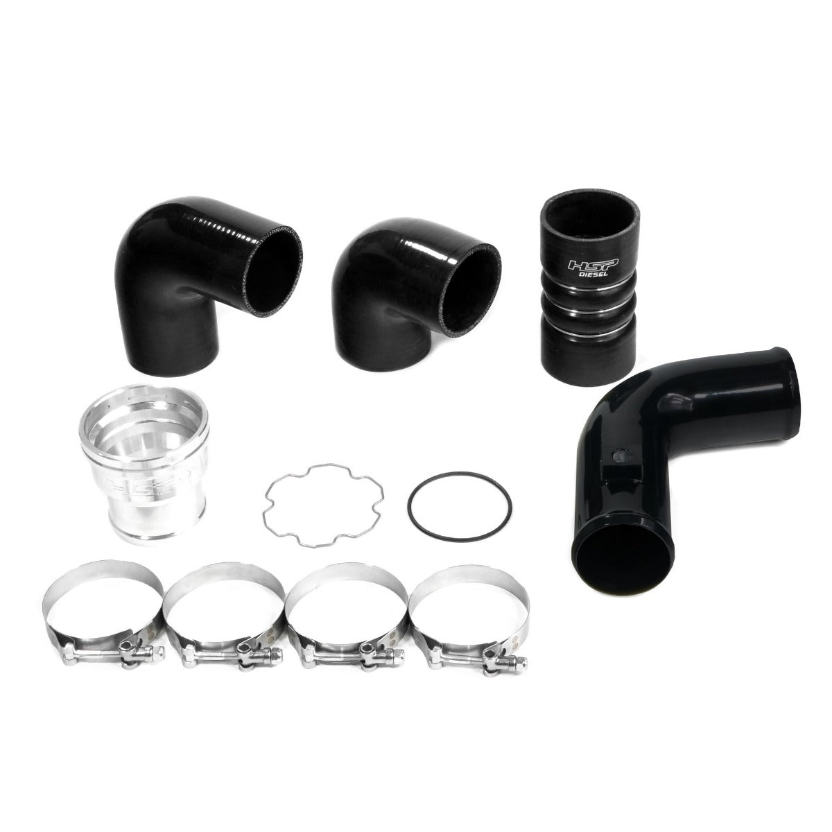 HSP Replacement Cold Side Tube For 2011-2022 Ford Powerstroke F250/350 6.7 Liter-Silk Stain Black - Silk Satin Black