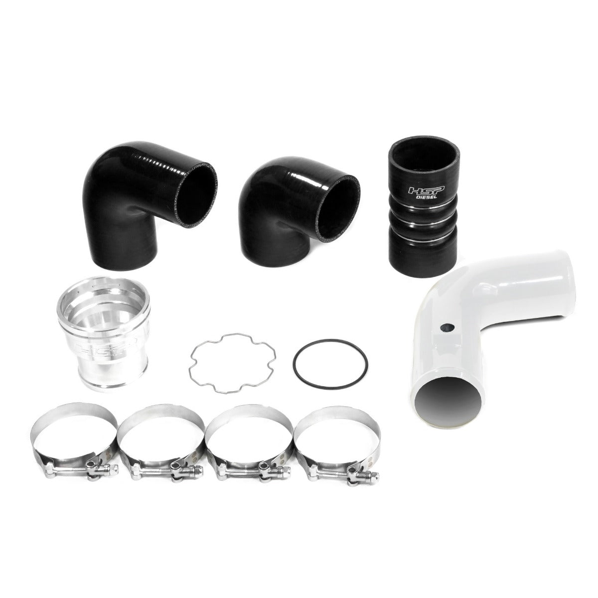 HSP Replacement Cold Side Tube For 2011-2022 Ford Powerstroke F250/350 6.7 Liter-Polar White - Polar White