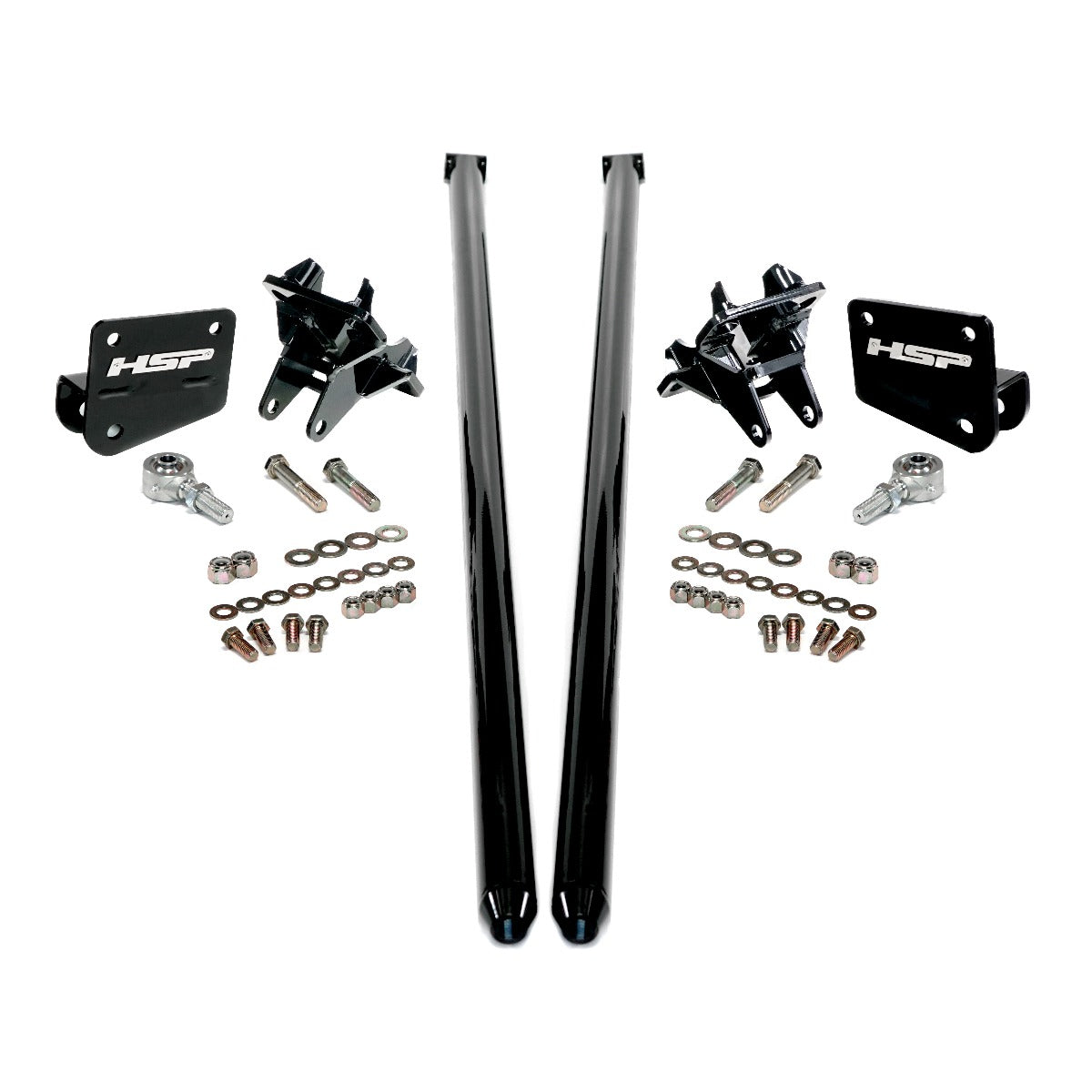 HSP Traction Bars For 2011-2017 Ford Powerstroke 6.7 Liter F250 F350 SRW Extended Cab Short Bed-Ink Black - Ink Black
