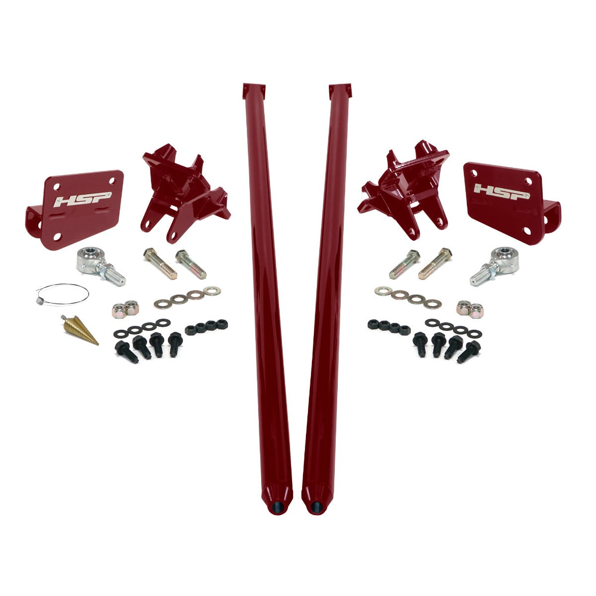 HSP Traction Bars For 2011-2017 Ford Powerstroke 6.7 Liter F350 DRW Extended Cab Short Bed-Illusion Cherry - Illusion Cherry