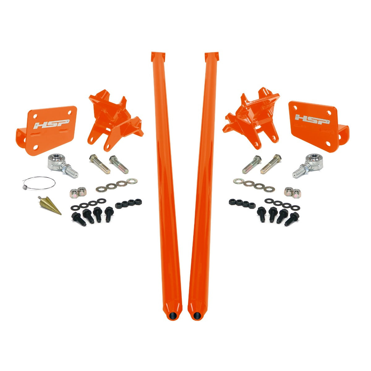 HSP Traction Bars For 2011-2017 Ford Powerstroke 6.7 Liter F350 DRW Extended Cab Short Bed-M&M Orange - M&M Orange