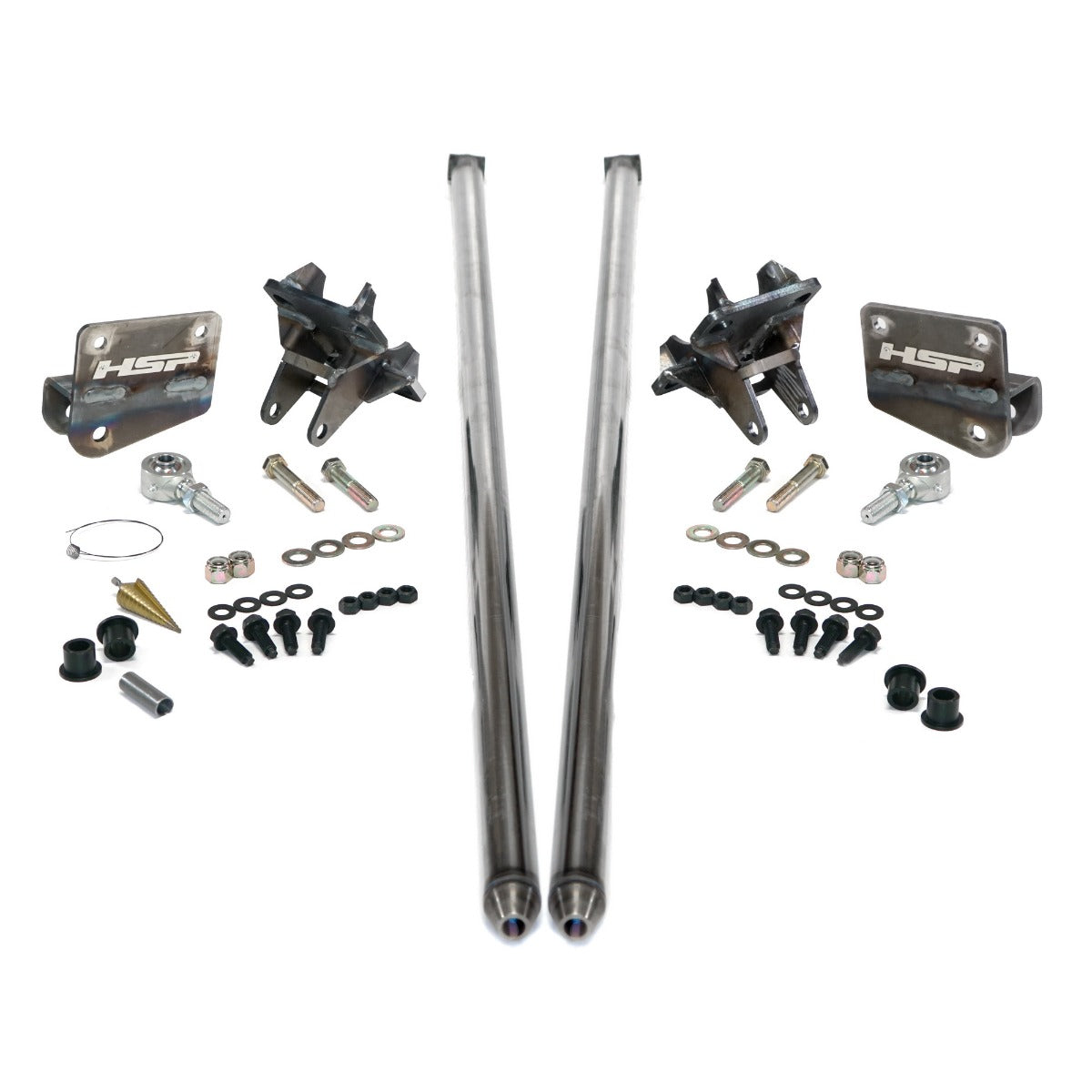 HSP Traction Bars For 2011-2017 Ford Powerstroke 6.7 Liter F350 DRW Extended Cab Short Bed-RAW - Raw