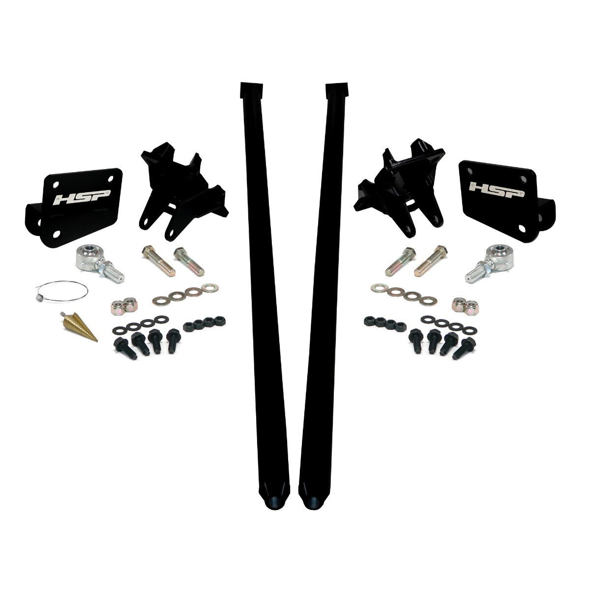 HSP Traction Bars For 2011-2017 Ford Powerstroke 6.7 Liter F350 DRW (ECLB,CCSB)-Silk Stain Black - Silk Satin Black