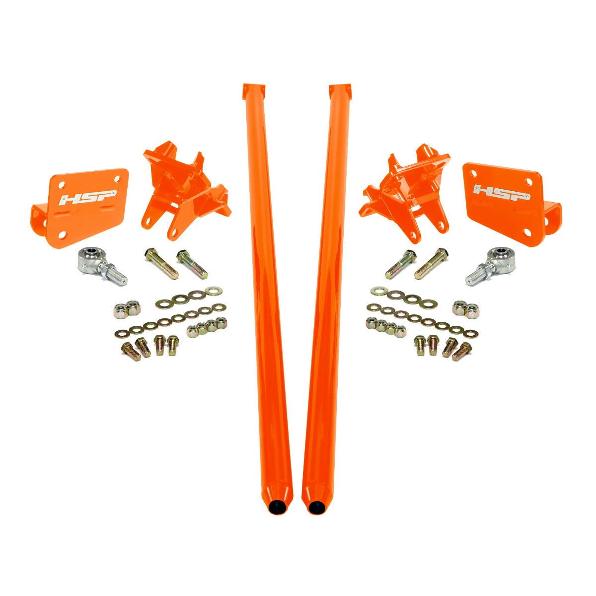 HSP Traction Bars For 2017.5-2022 Ford Powerstroke 6.7 Liter F250 Regular Cab Long Bed-M&M Orange - M&M Orange