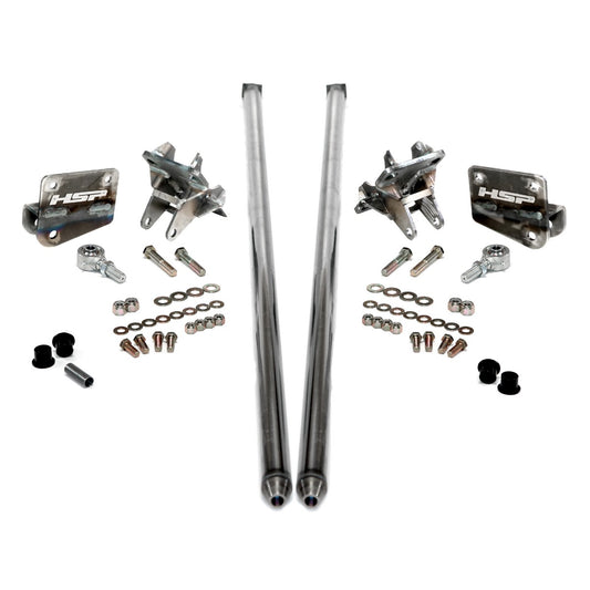 HSP Traction Bars For 2017.5-2022 Ford Powerstroke 6.7 Liter F250 Extended Cab Short Bed-RAW - Raw