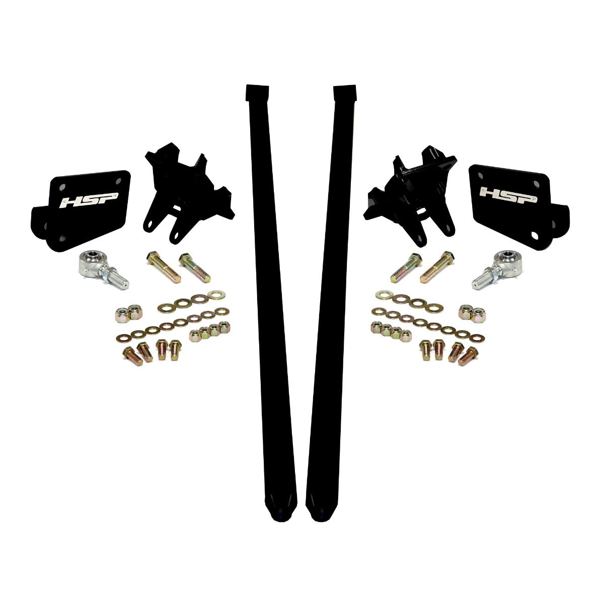 HSP Traction Bars For 2017.5-2022 Ford Powerstroke 6.7 Liter F250 (ECLB,CCSB)-Silk Stain Black - Silk Satin Black