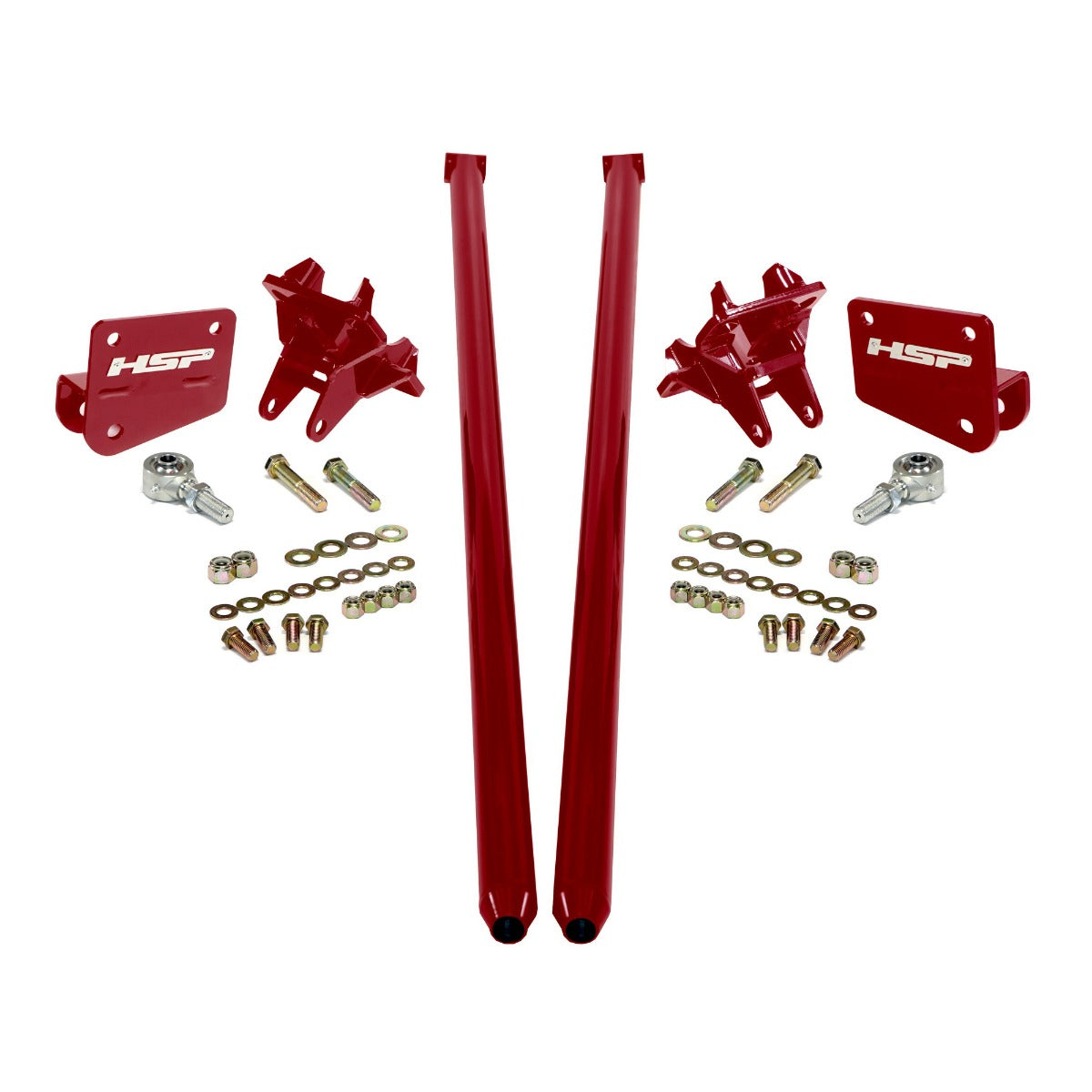HSP Traction Bars For 2017.5-2022 Ford Powerstroke 6.7 Liter F250 Crew Cab Long Bed-Illusion Cherry - Illusion Cherry