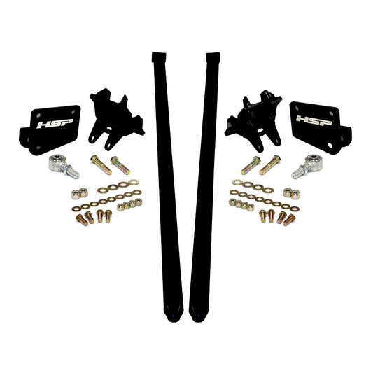 HSP Traction Bars For 2017.5-2022 Ford Powerstroke 6.7 Liter F250 Crew Cab Long Bed-Silk Stain Black - Silk Satin Black