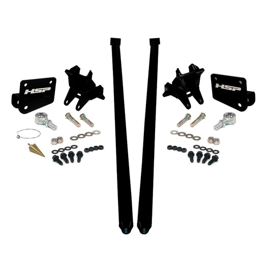 HSP Traction Bars For 2017.5-2022 Ford Powerstroke 6.7 Liter F350 SRW Crew Cab Long Bed-Silk Stain Black - Silk Satin Black