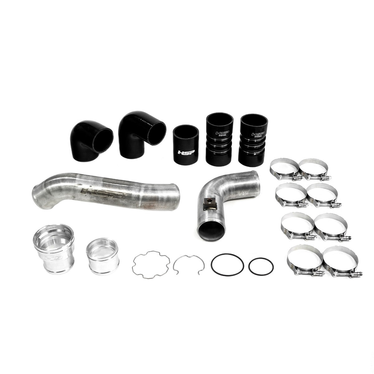 HSP Intercooler Bundle Kit For 2011-2022 Ford Powerstroke F250/350 6.7 Liter-RAW - Raw