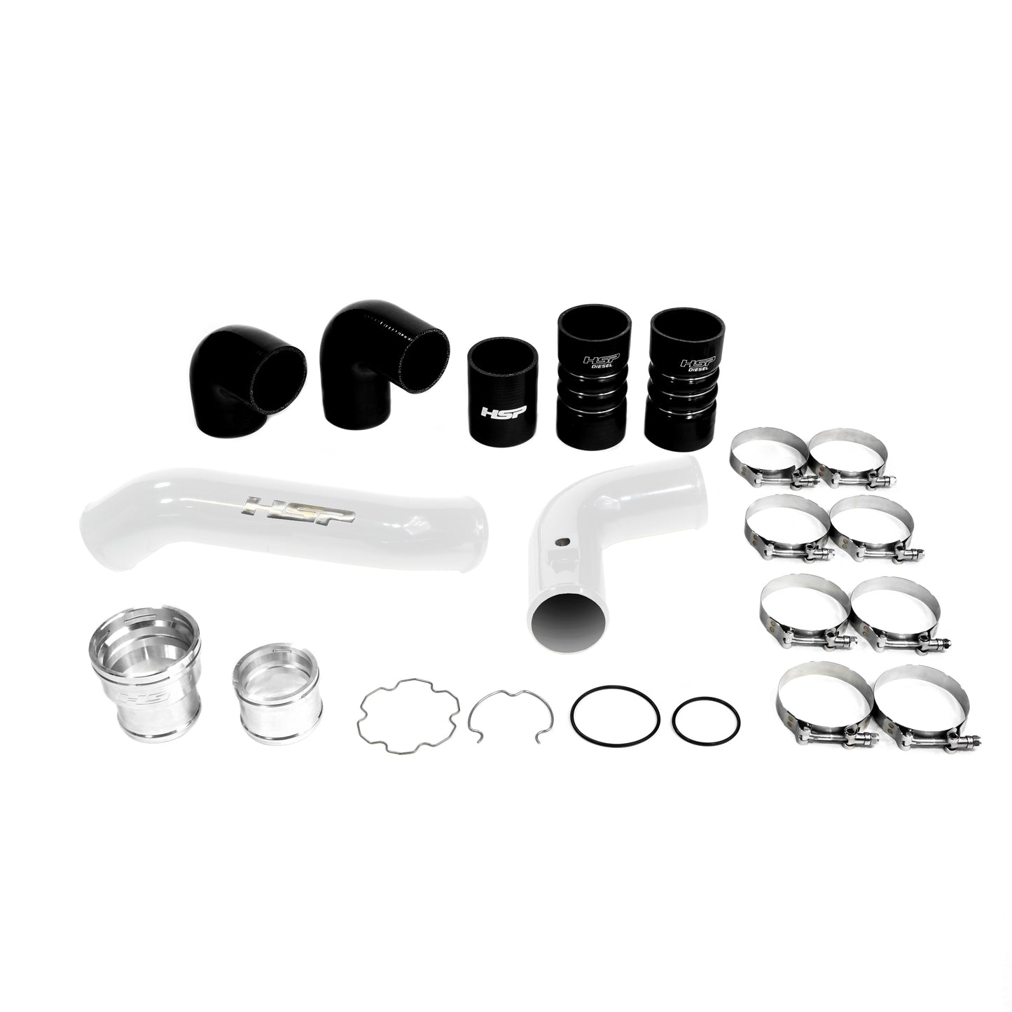 HSP Intercooler Bundle Kit For 2011-2022 Ford Powerstroke F250/350 6.7 Liter-Polar White - Polar White