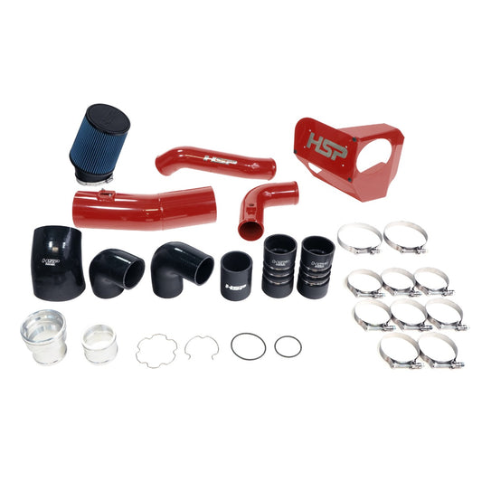 HSP Intake And Intercooler Bundle Kit For 2020-2022 Ford Powerstroke F250/350 6.7 Liter-Flag Red - Flag Red